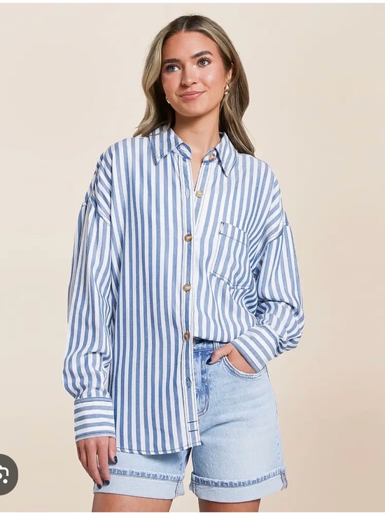 Blu Pepper Tops - Blu Pepper Aspen Top Blue Women’s Size M NWT